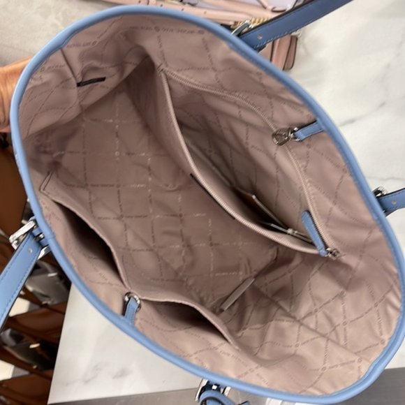 Michael Kors Jet Set Travel Medium Carryall Tote Chambray Multi - Picture 14 of 16